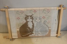 Needlepoint Embroidery Tapestry Scroll Frame 21"x12" Beech Wood Cross Stitch