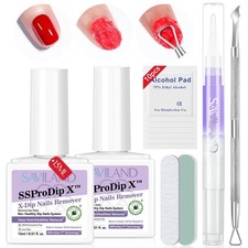 SAVILAND Dip Powder Remover 2 Pcs: Professional Nail Kit 16 Pcs