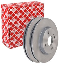 2X FEBI BREMSSCHEIBEN Ø258mm VORNE PASSEND FÜR MAZDA 2