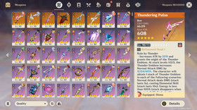 Genshin Impact AR 59 America - Raiden Shogun C3 - Kinich C2 - Nahida C1 - Lauma