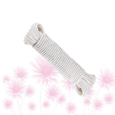 Outdoor Camping Hanging Rope White Nylon Weather Resistant Rope for Fastening