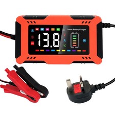 12V 6A Automatic Car Battery Charger Smart Fast Charger Pulse Repair Portable UK