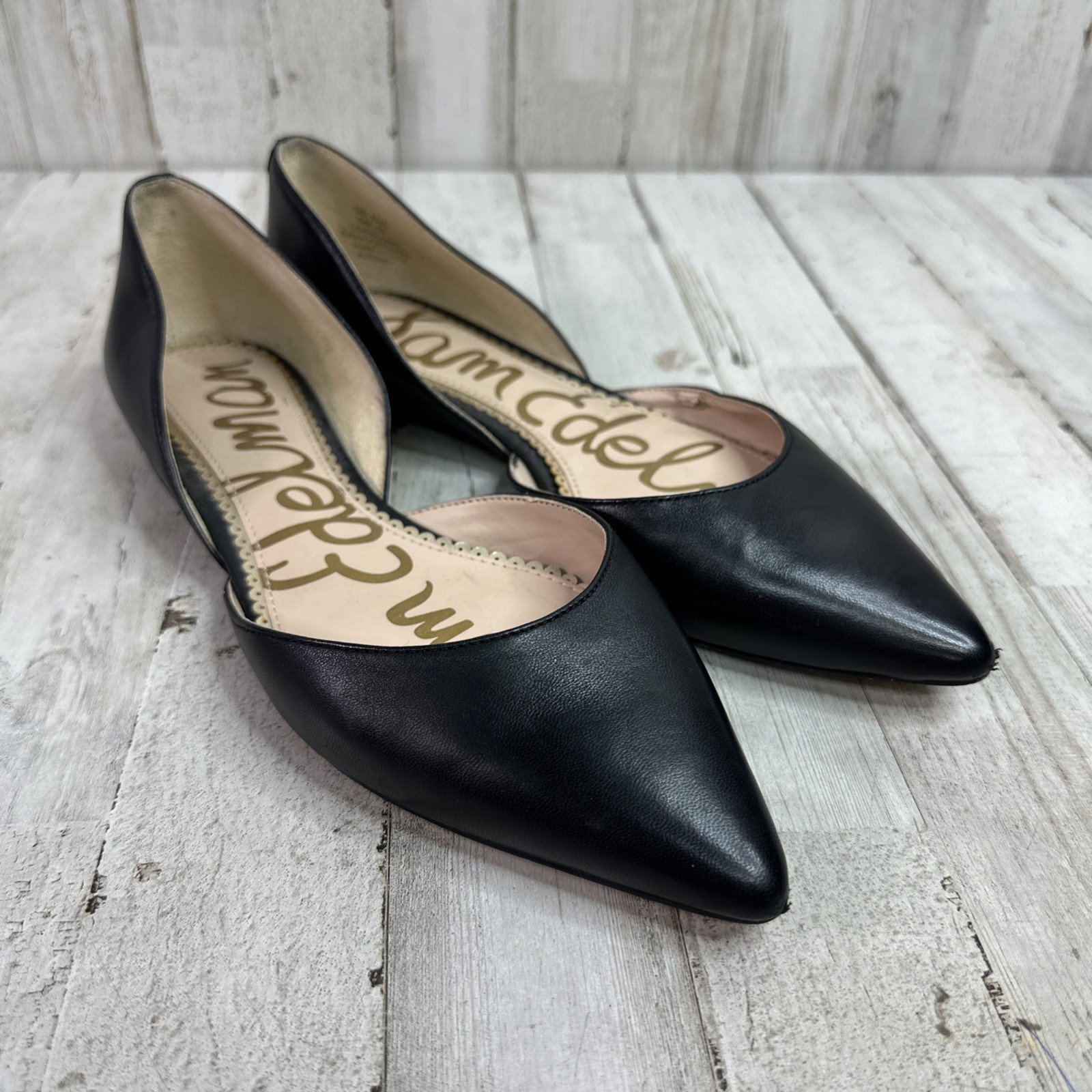 Sam Edelman Shoes Womens Size 6 M Black Rodney D'Orsay Pointed Toe Flats
