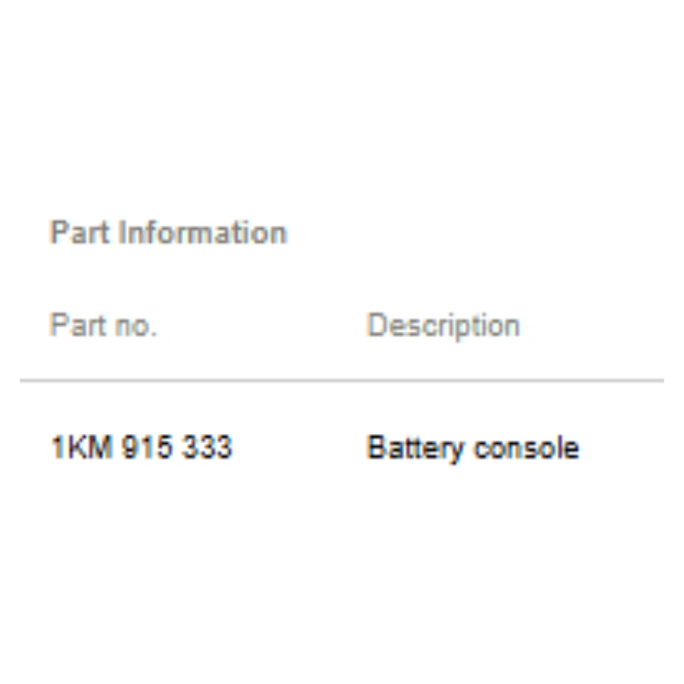 Bandeja de batería VW Jetta Beetle 2012-2018 usada OEM 1KM915333 Foto 2 de 4