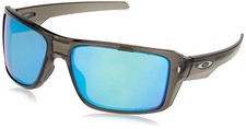 Oakley Double Edge Sunglasses - Grey Smoke / Prizm Sapphire Pol - Authentic