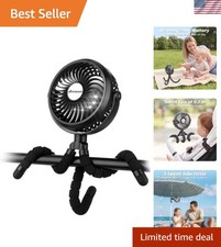 Rechargeable Baby Stroller Fan with Adjustable Height Perfect for Outdoor Fun