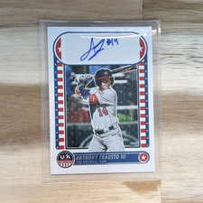 Panini 2025 Stars and Stripes Anthony Frausto III Auto USA Baseball 15U NTS-AF