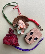 Conjunto de figuras Yokai netsuke Kaiyodo Shigeru Mizuki Hiroshige Utagawa GeGe no