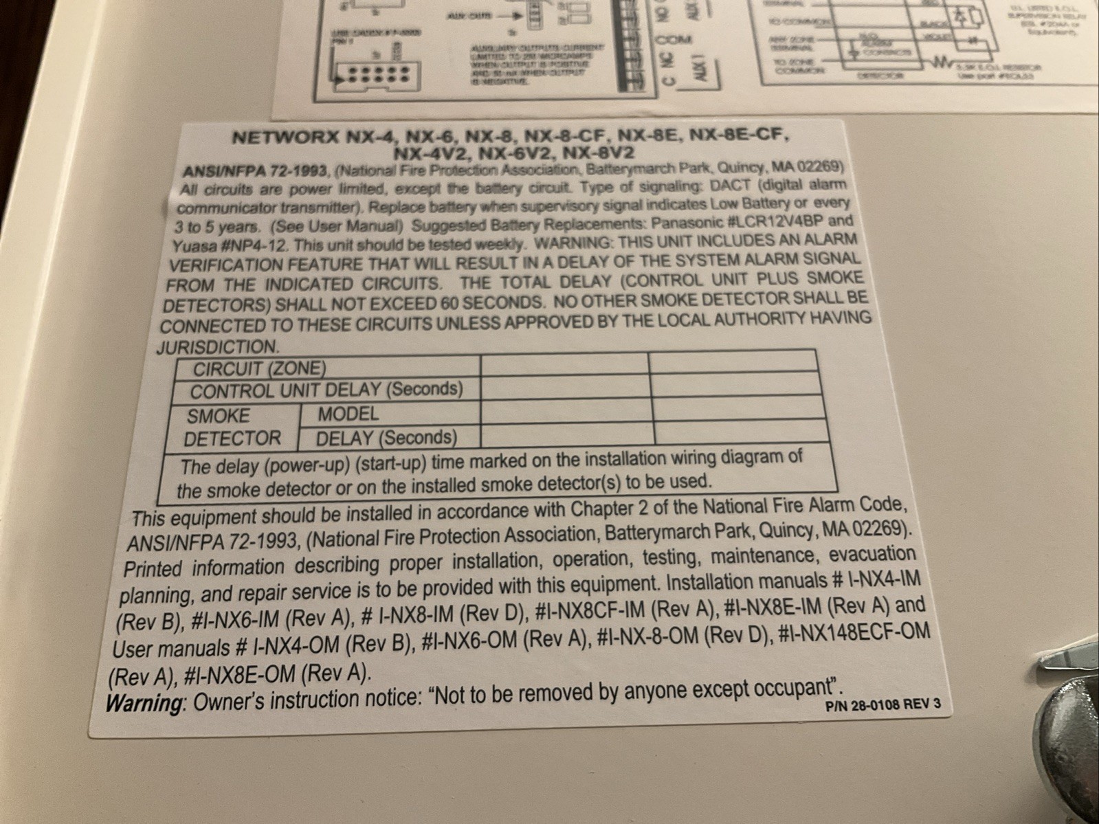 Interlogix NX-8E Alarm Control Kit , Pkg