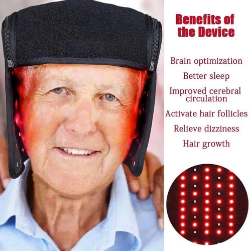 Red Light Therapy Heating Cap Scalp Blood Circulation Stimulator Hair Care US
