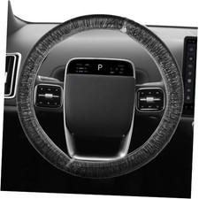 100PCS Disposable Car Steering Wheel Cover with Elastic Trim, Transparent