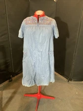 Go Softly Patio Dress With Sequins And Purple Embroidery Size Medium EUC