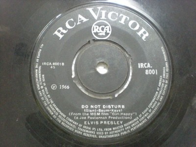Elvis Presley Spring Fever/Do Not Disturb India Indian 7'' Single 45 Rare VG