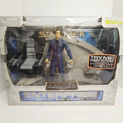 Star Trek Enterprise NX-01 Broken Bow Deluxe Captain Archer & Bridge Chair Figur