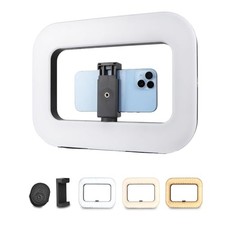 Smartphone Video Rig with Light, Handheld Ring Selfie Light Kit Mobile LED
