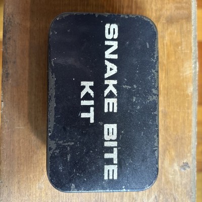Vintage Snake Bite Suction Kit METAL Tin American Optical Antique First Aid
