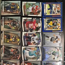 LOT OF 33 PARALLELS-NFL 2024/25 Panini Prizm, White Disco, + Donruss Press Proof
