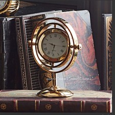 Harry Potter Time Turner Reloj Inverso Mesa Chapado en Oro Reloj de Arena Cuarzo Nuevo