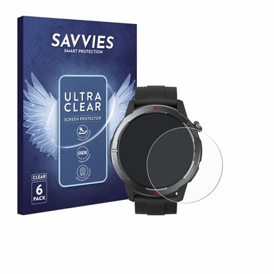 6x Folie für Zeblaze Stratos 3 Ultra Schutzfolie Displayschutz Display Klar