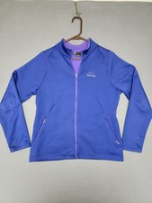 UNDER ARMOUR Fitted Jacket Full Zip Royal Blue w/Purple Lining Women's MD Loose