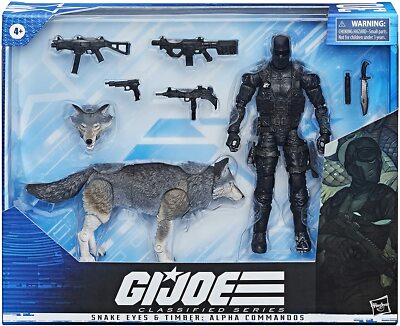 Gi Joe Classified Series 6 inch Snake-Eyes/Timber Set of 2 Hasbro