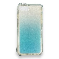 For Apple iPhone 6 7 8 Case Phone Clear Blue Fade Design Cover