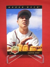 CHIPPER JONES Upper Deck Rookie Baseball Card #24 EX-NM