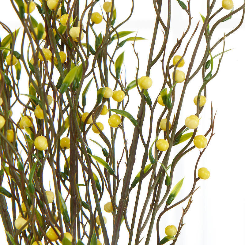 Package of 4 Yellow Artificial Berry 38