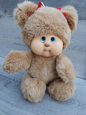 Vintage 1983 Hasbro Softies Under Bears Girl Plush Teddy Bear w/ Bows 12 