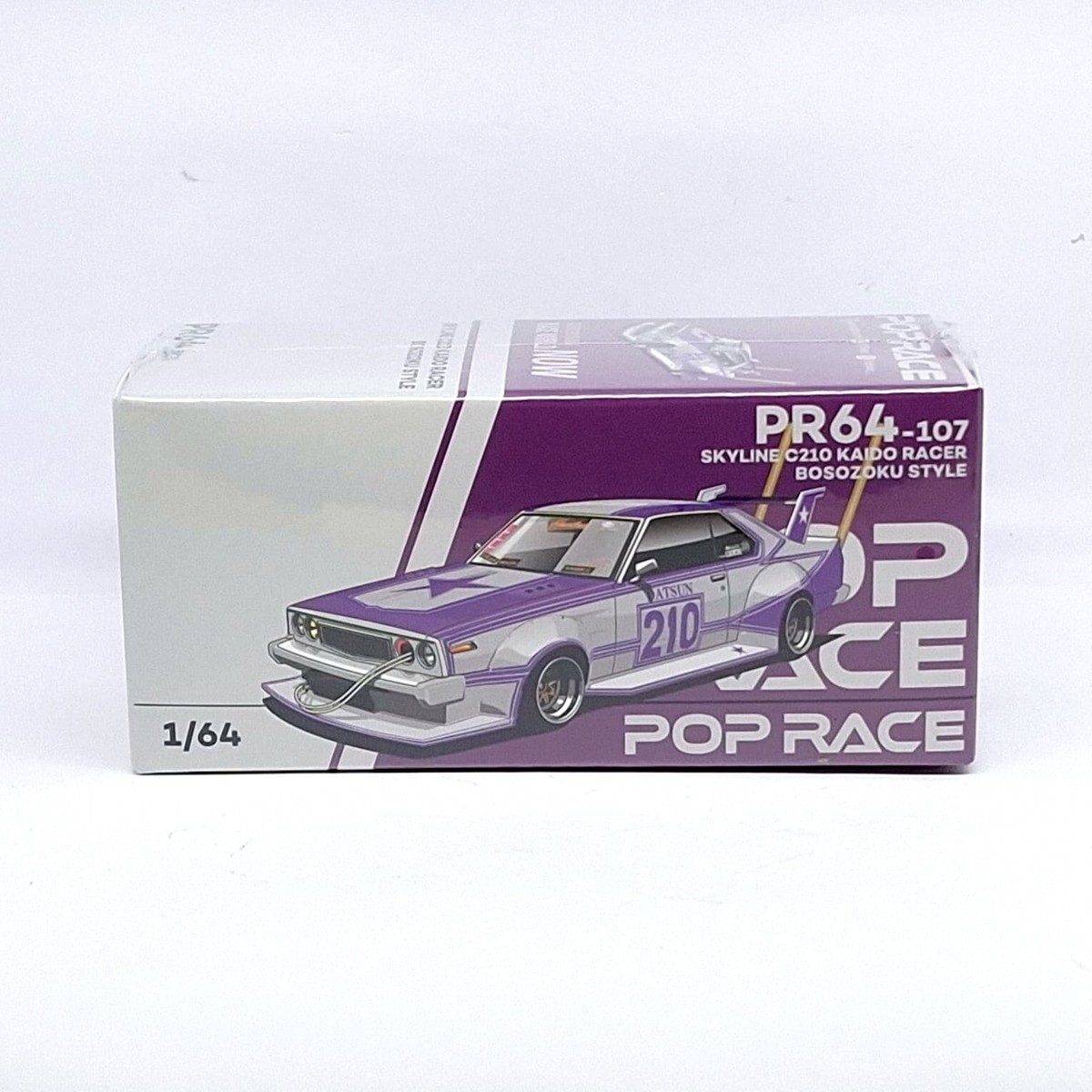 POPRACE PR64-107 1/64 NISSAN SKYLINE C210 KAIDO RACER