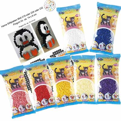 Hama 6000 Midi Bügelperlen 205- ALLE FARBEN Ø 5 mm Perlen Steckperlen Beads