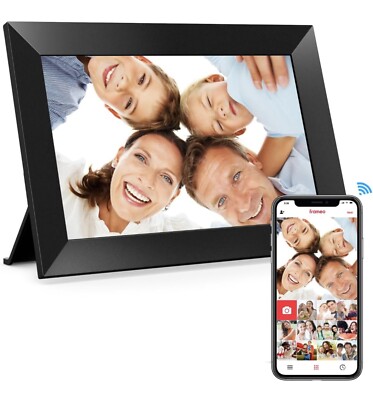 Frameo 10.1 Inch WiFi Digital Picture Frame, 1280x800 HD IPS Touch Screen Pho...