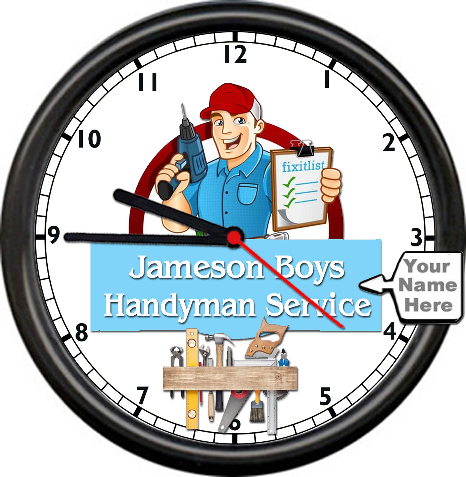 Personalized Handyman Business Construction Building Tools M