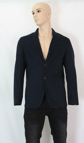 OVS Moda Uomo Giacca Blazer Completo Giacca Sportivo Cappotto Elasticizzato  Blu | eBay