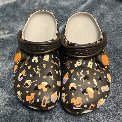 Disney Parks Mickey Halloween Light Up Crocs M5 W7 Snacks Sweet Treats 2020 
