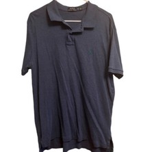 Polo Ralph Lauren Shirt Mens Size XL Blue Classic Fit Cotton Short Sleeve Casual