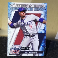 2021 Topps Outstanding Opening Day OOD-3 Javier Baez  Chicago Cubs  Insert