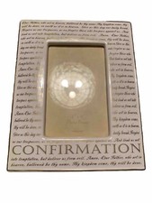 Gifts of Faith  CONFIRMATION  Ceramic Picture Frame  4" x 6" Photo Catholic