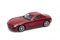 Welly Nex MERCEDES-BENZ Sls Amg Maroon 1:43 Scale 4 Inch Diecast Toy Car New