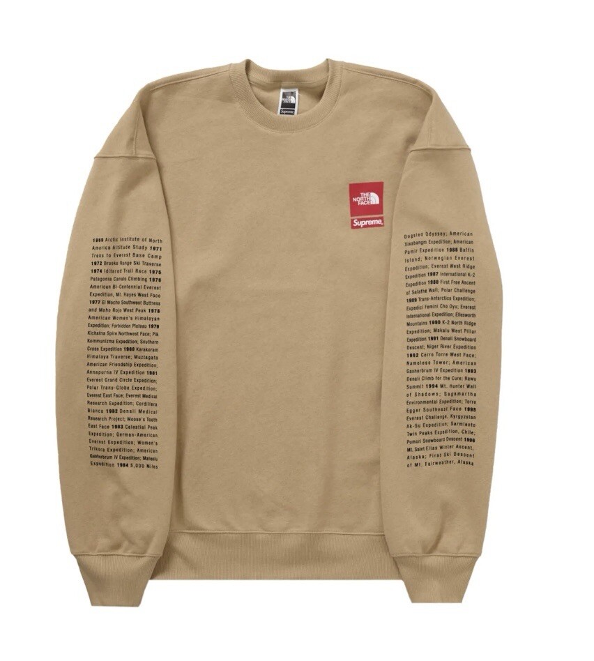 Supreme x North Face Crewneck Khaki XL | eBay Supreme x North Face Crewneck Khaki XL | eBay