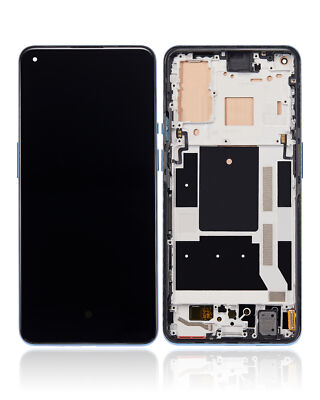OLED Assembly With Frame Compatible OnePlus 9 International Version Winter Mist