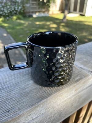Starbucks Coffee Cup Textured Black Shiny Ceramic Mug 12oz Collection 2019  | eBay