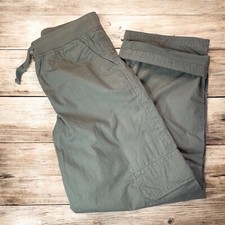 NWT Gymboree Boys Pull Tie Waist Jersey Lined Cargo Pants Size 8 Olive Green