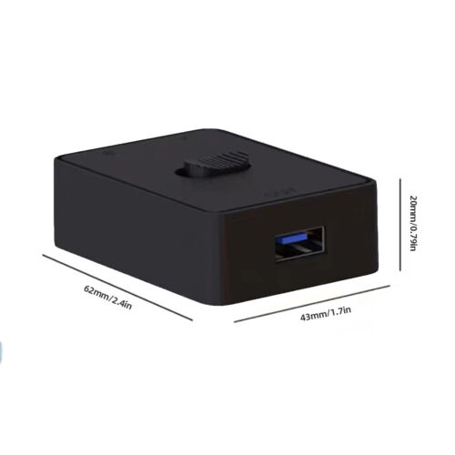 KVM USB HUB 2 in 1 Out KVM Switch für PC Tastatur Maus Drucker (USB 3.0) - Bild 7 von 12