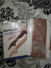 Body Wrappers Total Stretch Girls Tights Size S/m 4-7 Full Foot Sun