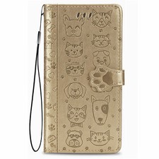 Cute Cat Dog Embossed Leather Flip Case For Xiaomi Redmi 14C 13C 13 12 10C A3 9i
