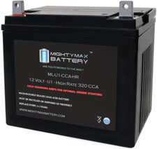 ML-U1-CCAHR 12V 320CCA Battery for John Deere X320 Lawn Mower