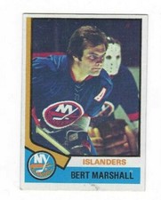 1974-75 TOPPS BERT MARSHALL #177 NEW YORK ISLANDERS