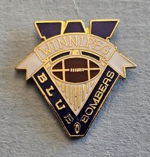 Older Winnipeg Blue Bombers CFL Football Club logo pin # 2