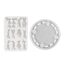 Sturdy Silicone Rabbit Ornament Mold Perfect For Easter Holder Creations